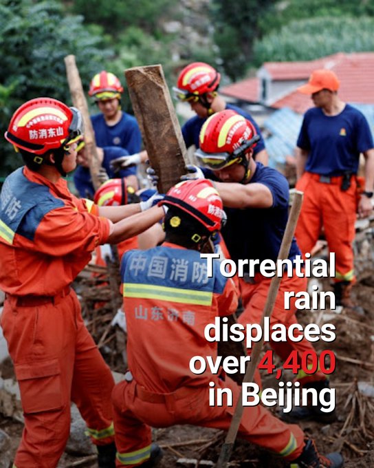 Powodzie w Chinach: rekordowe opady, tysiące ewakuowanych